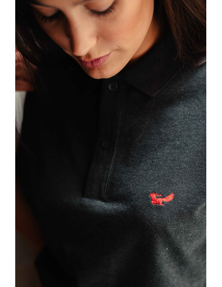 Unisex polo tričko šedé